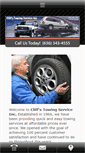 Mobile Screenshot of cliffstowingserviceinc.com